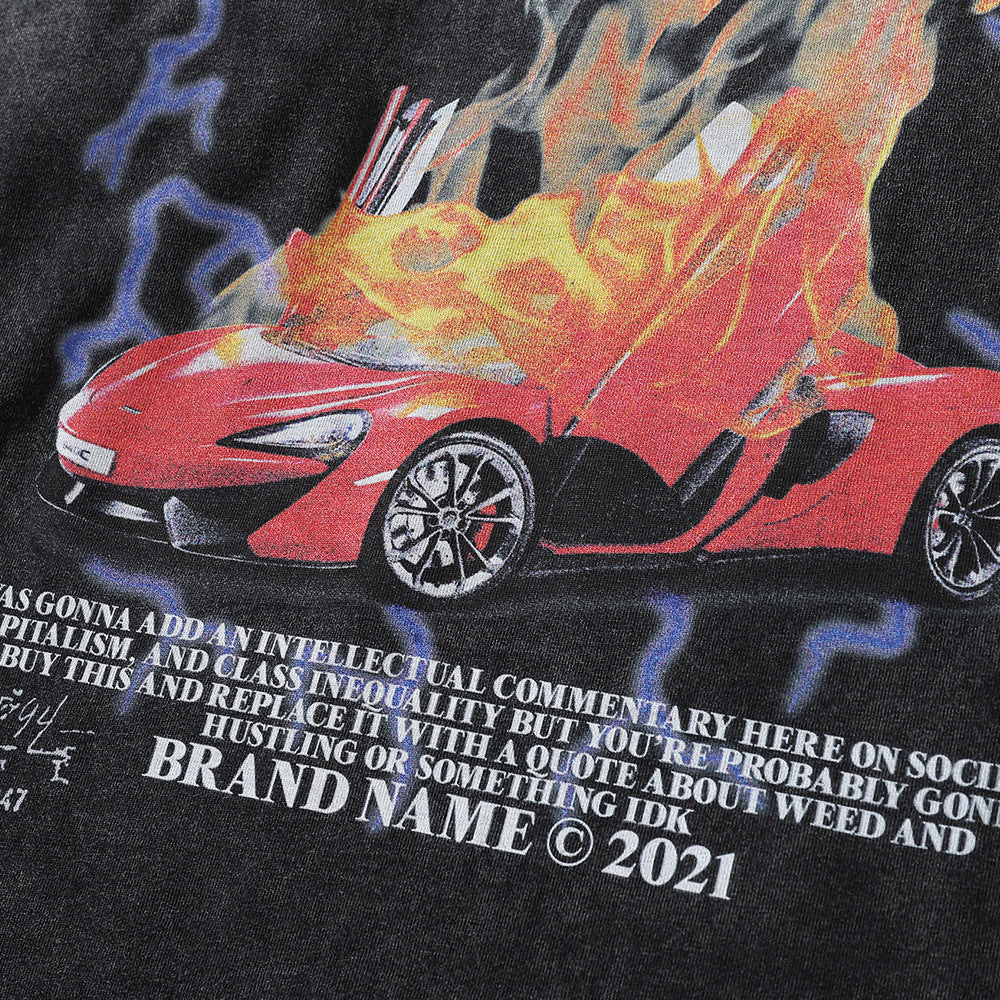 VOIDLINE™ Flame Printed Long Sleeved Shirt