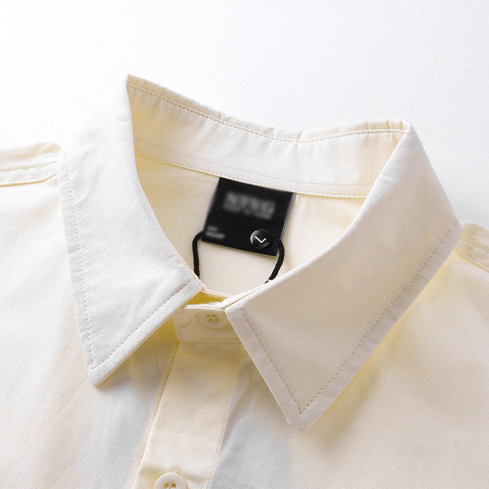 VOIDLINE™ Portrait Print Open-Front Shirt