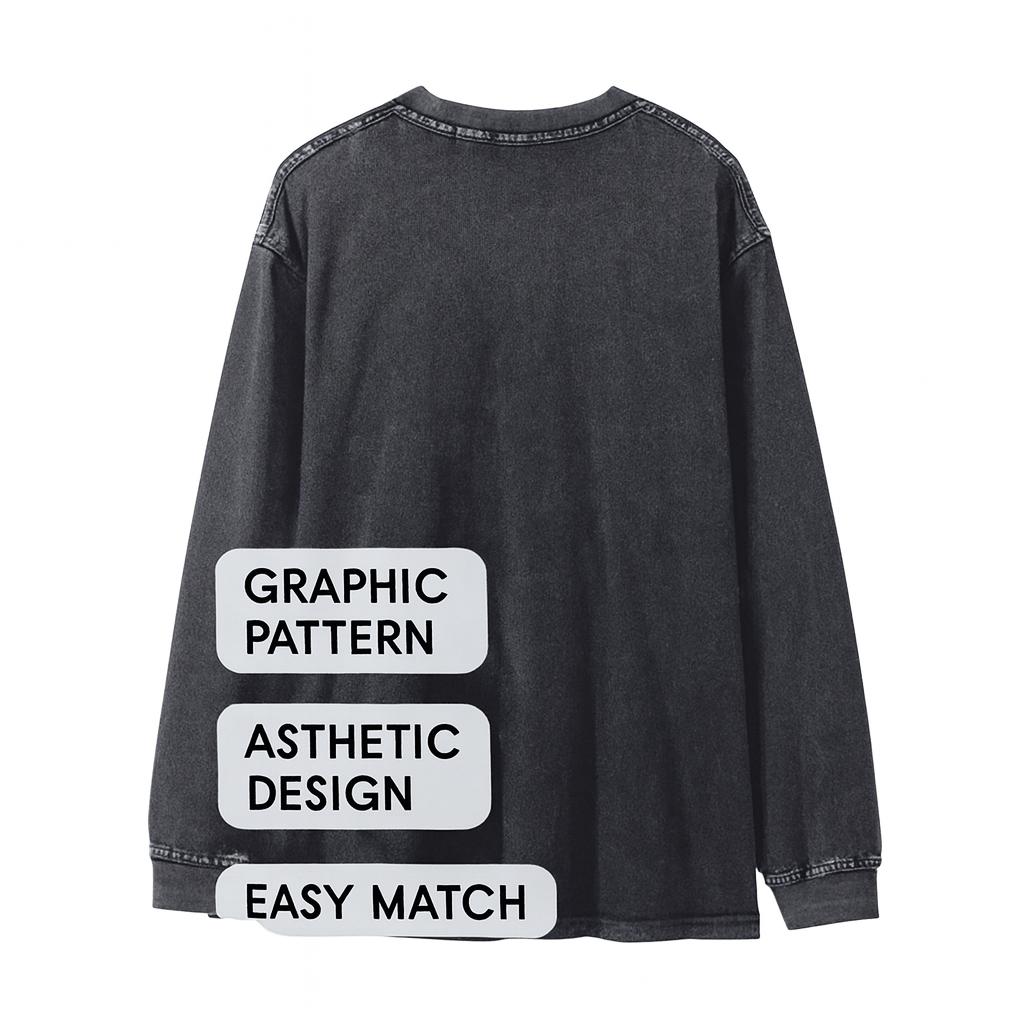 VOIDLINE™ Flame Printed Long Sleeved Shirt