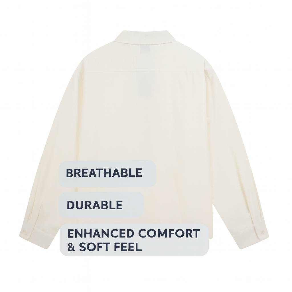 VOIDLINE™ Portrait Print Open-Front Shirt