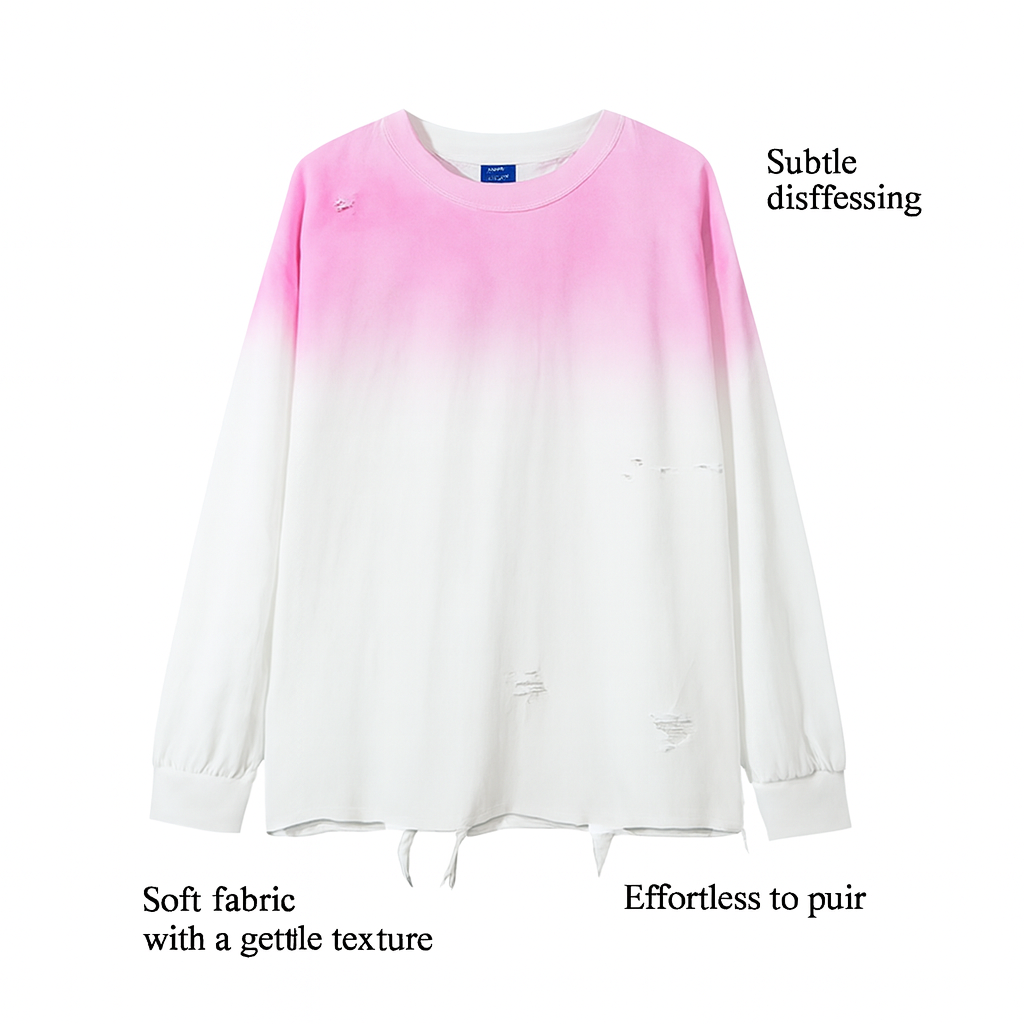 VOIDLINE™ Tie Dye Gradient Long Sleeved T-shirt